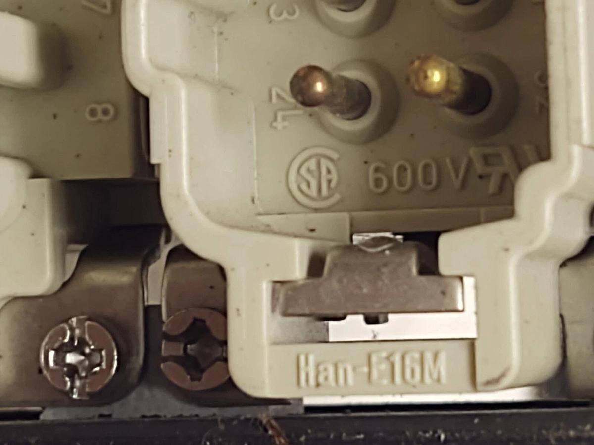 Used HARTING Han Bulkhead E16F HS12 Han-E16M Plugs Sealed Electrical Enclosure