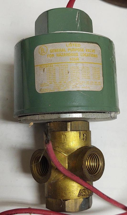 🔥 NEW ASCO 8320A6 SOLENOID VALVE 110/120V 1/4"-PIPE 3 WAY BRASS