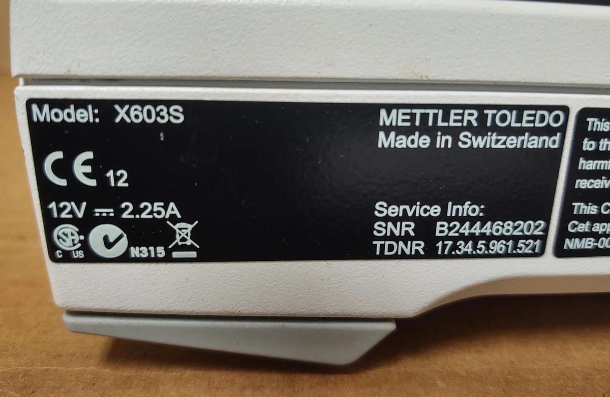 Used 🔥#3 Mettler Toledo X603S Analytical Scale 600g / 1mg