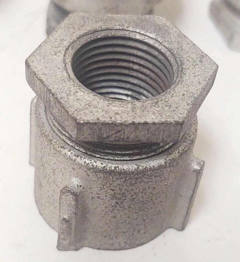🔥10 PCS NEW CROUSE-HINDS 3 PIECE MALLEABLE IRON CONDUIT COUPLINGS NOS 1/2"
