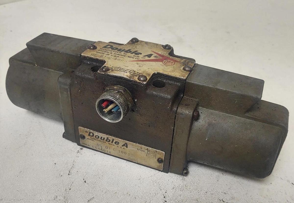 Used 🔥D05 C Spool DOUBLE A QF-01-C-10D3 HYDRAULIC VALVE 115V Coils