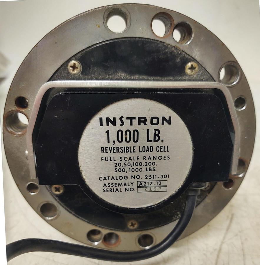 Used 🔥Instron A217-12 1000lb Reversible Load Cell Model 2511-301 Tensile Testing