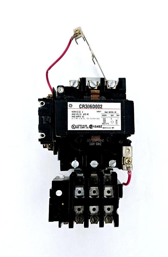 Used 🔥TESTED GE CR306E000AQA Motor Starter Contactor Size 3 120V Coil 600V 3PH