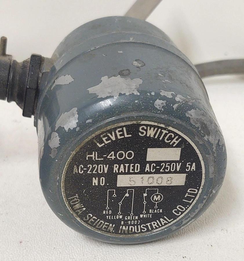 Used 🔥 TOWA SEIDEN Level Switch HL-400 Material Rotary Paddle Switch