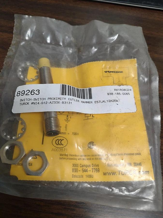 🔥PROXIMITY EATON TURCK,  E57LAL12A2EA / E57LAL12A2EA, NI4-G12-AZ33X-B3131