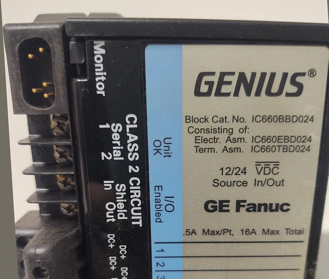 🔥NEW GE Fanuc IC660BBD024 Genius 12/24VDC Source Input / Output Module
