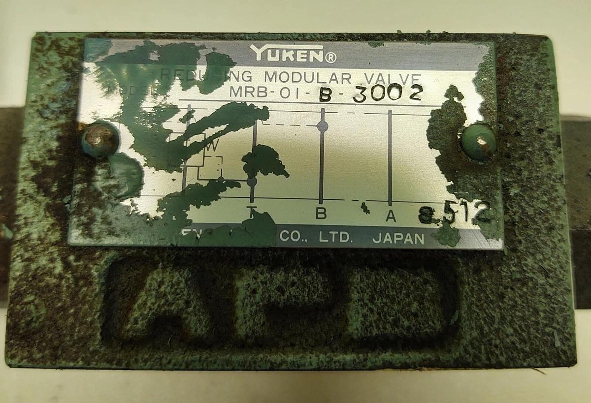 Used YUKEN MRB-01-B-3002 Reducing Modular Valve Free Shipping