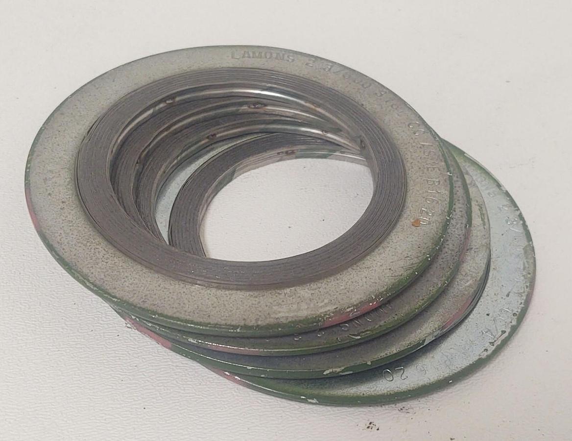 🔥(4 PCS) LAMONS 2 3/600 316L Gasket Metallic ASME B16.20 for Pipe Flange