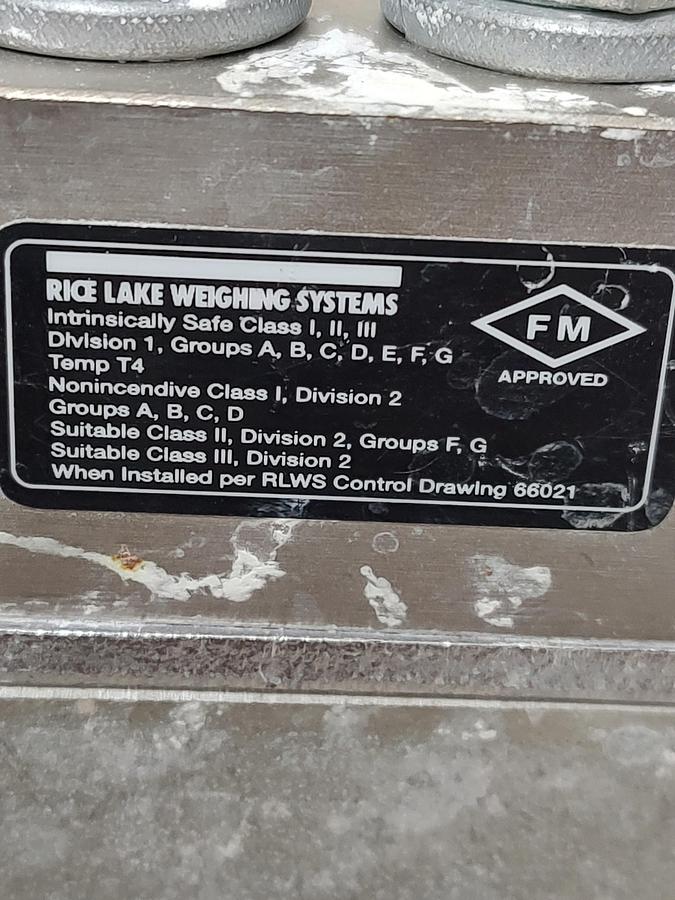 Used QTY 7 - Rice Lake Load Cells for Hopper 2000 LBS With Feet RL35023-N5-2K