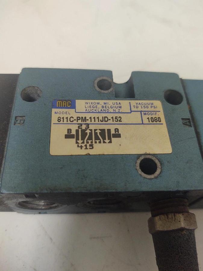 Used 🔥 MAC 811C-PM-111JD-152 SOLENOID VALVE 110/120V COIL