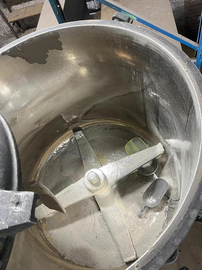 Used Henschel FM500 High Intensity Blender 500 Liter 100 hp with mezzanine stand