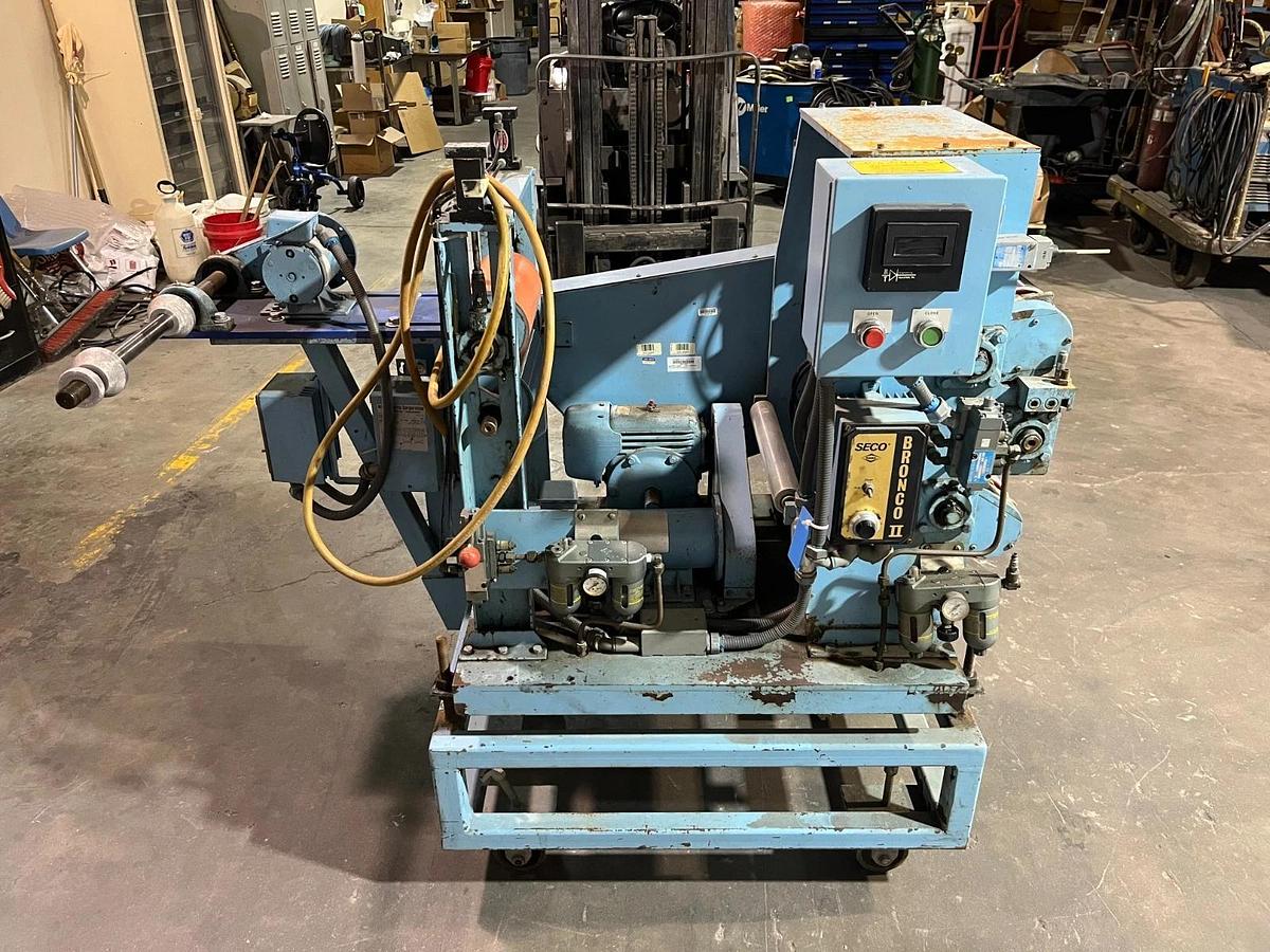 Used Sterling 3 HP 1" Extruder with 8" EDI U75 Sheet die Killon 3 Roll Sheet Stack