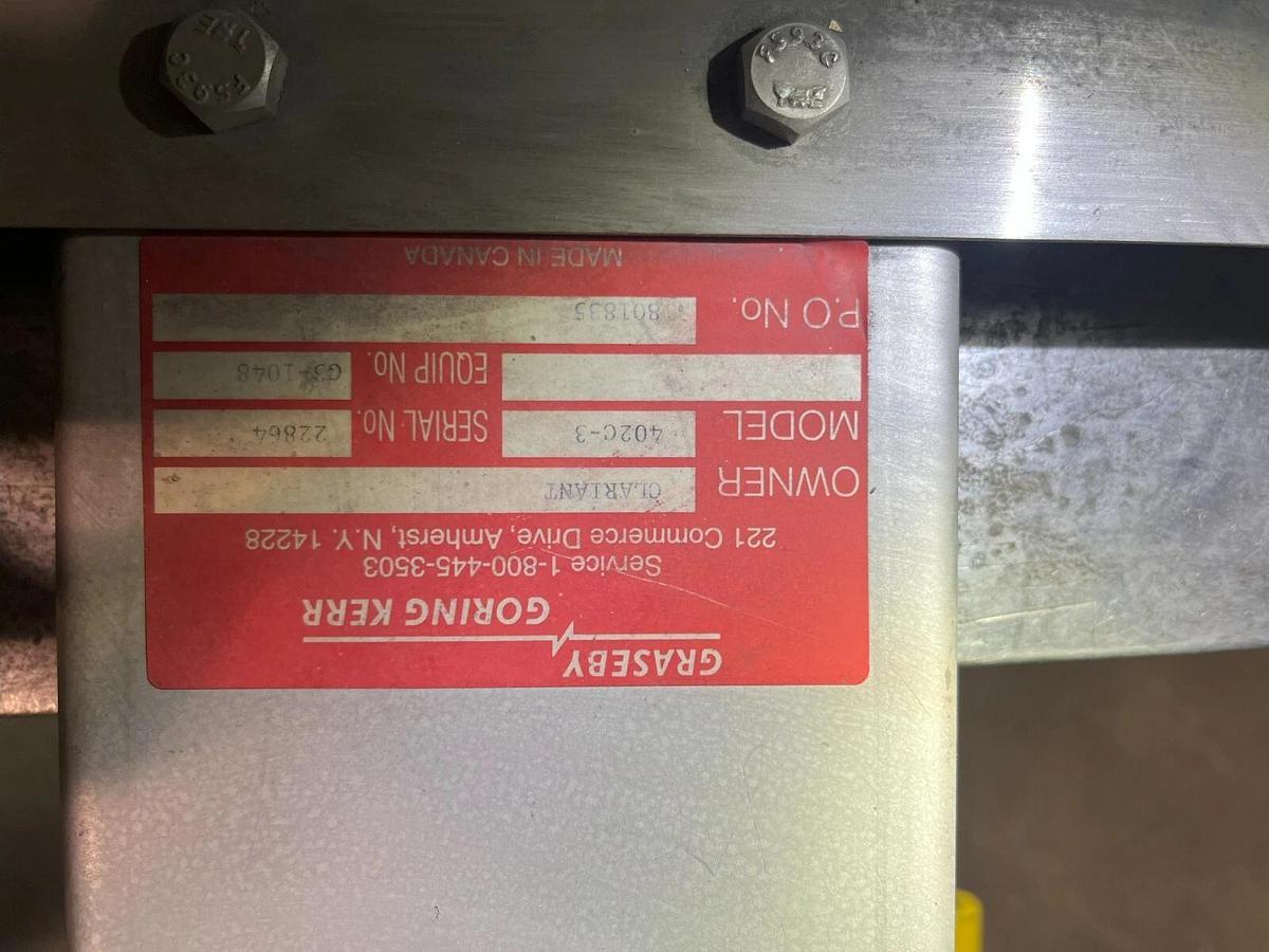 Used Graseby Goring Kerr Gravity flow through 3" Metal Detector DSP-2S Drop 402c-3