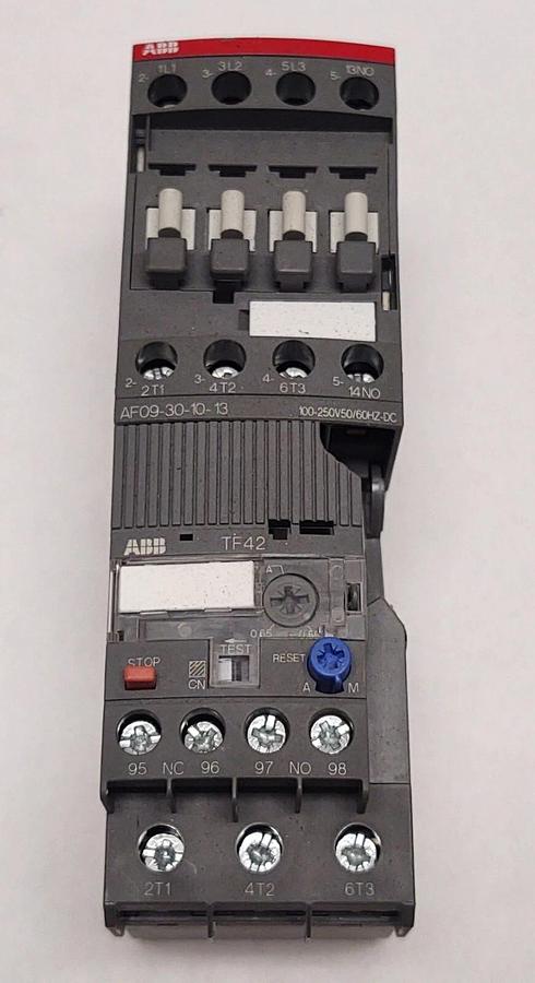 Used ABB AF09 Contactor AF09-30-10-13 100-250V w/ TF42 Overload Relay 1SAZ721201R1021
