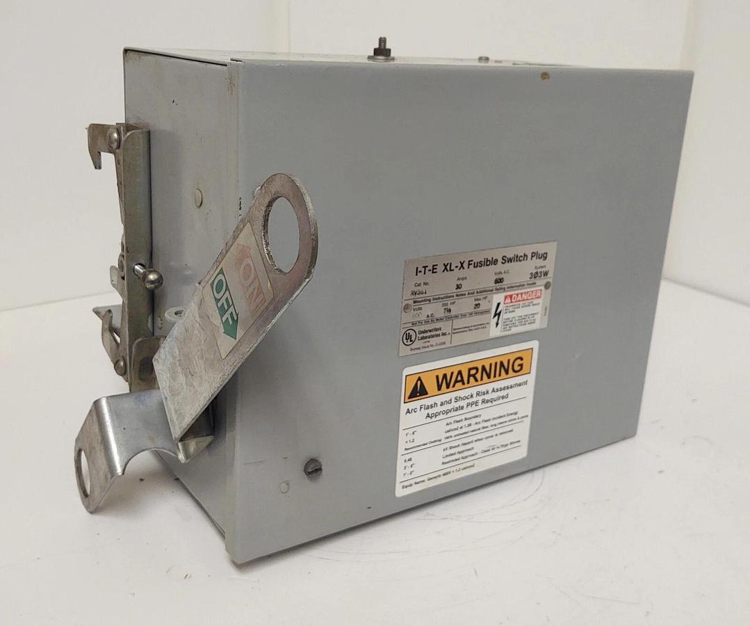 Used 🔥 ITE SIEMENS RV361 30 AMP 600V 3W FUSIBLE BUSWAY SWITCH BUS PLUG CLEAN