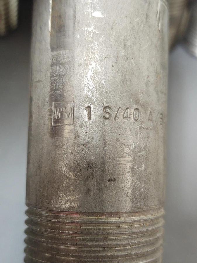 🔥(LOT QTY 8) 316 Stainless Steel Pipe Nipples 2x3-1/2, 1-1/2x4, 1x4, 1x2