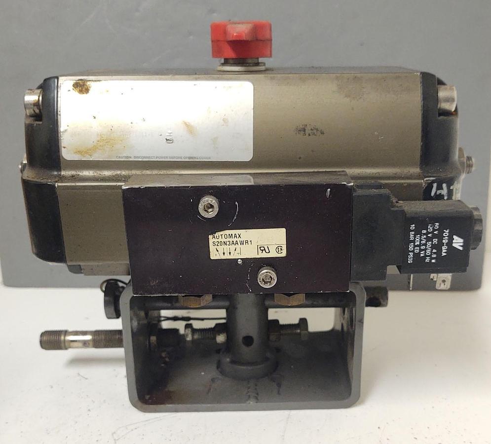 Used 🔥 FLOWSERVE B085D PNEUMATIC VALVE ACTUATOR with Solenoid Valve Proximity Sensor