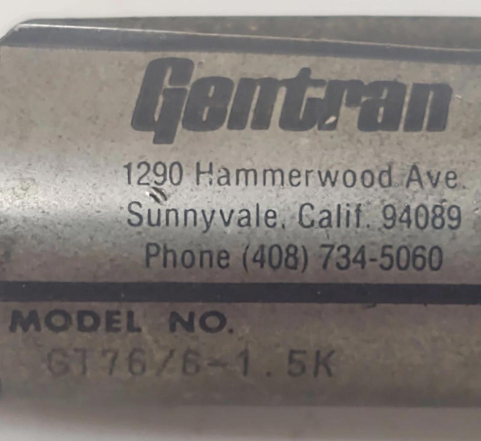 Used 🔥 Gentran GT76/6-1.5K Pressure Transducer Transmitter Range 0-1,500 PSI