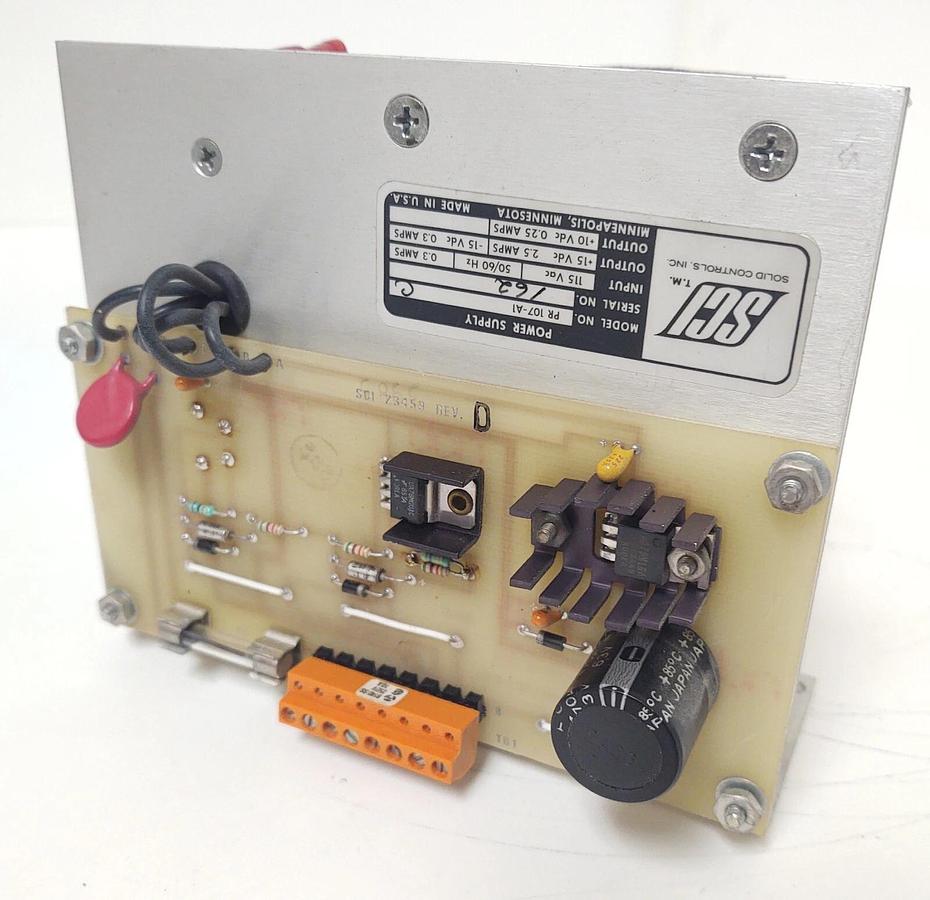 Used 🔥 (TESTED) SCI POWER SUPPLIES PR107-A1 115VAC INPUT, +10VDC, +/- 15VDC OUTPUTS