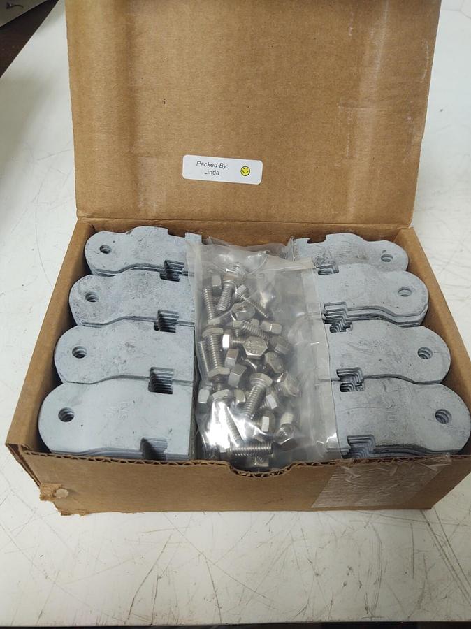 🔥(100 Pairs) Strut Pipe/Conduit Clamp, HDG RGD 3/4 Hot Dip Galvanized Clamp