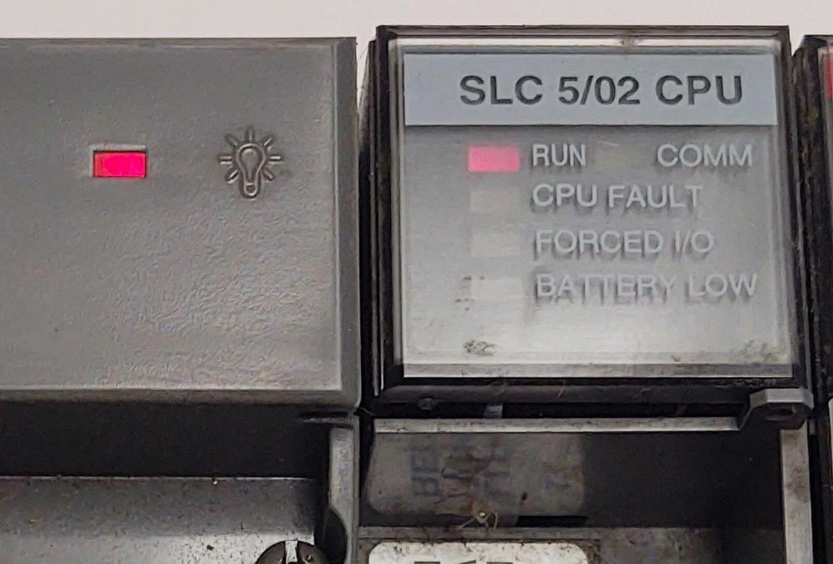 Used PLC Allen-Bradley SLC500 1746-A10 Rack 10 Slots Power Supply And 7 I/O Cards