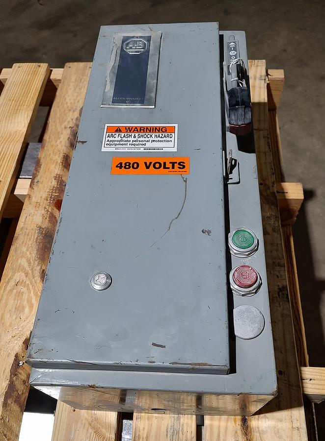 Used Allen Bradley Motor Starter Disconnect Enclosure with Control Transformer 480V