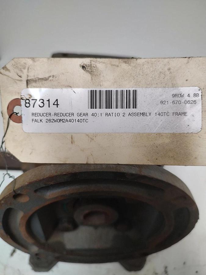 Used 🔥Falk Speed Reducer 262WOM2A 140TC Frame  40:1 Ratio