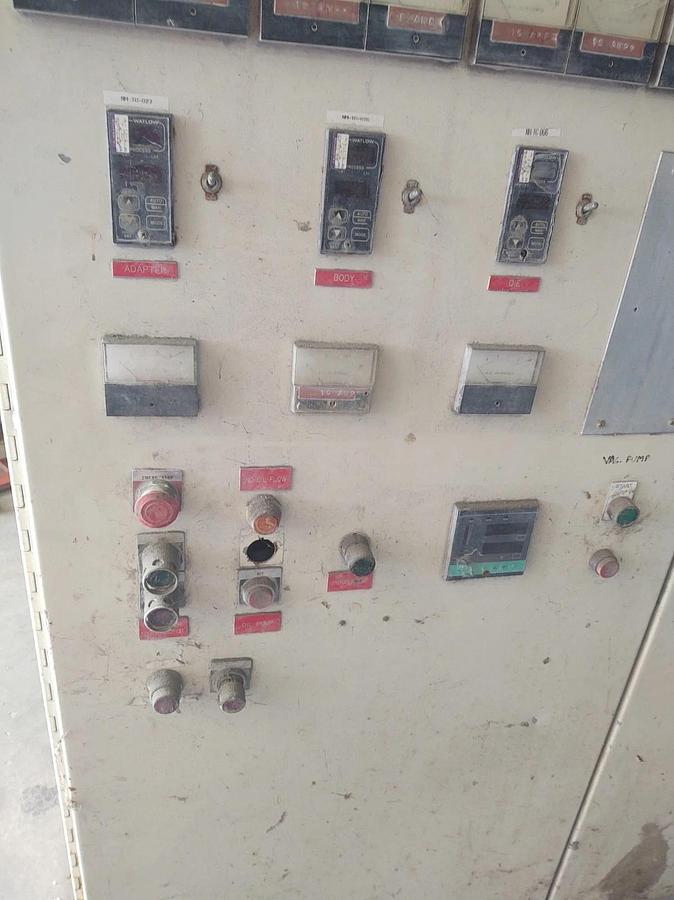 Used 🔥Extruder Double Door Control Cabinet Mercery Contactors, Watlow Temperature
