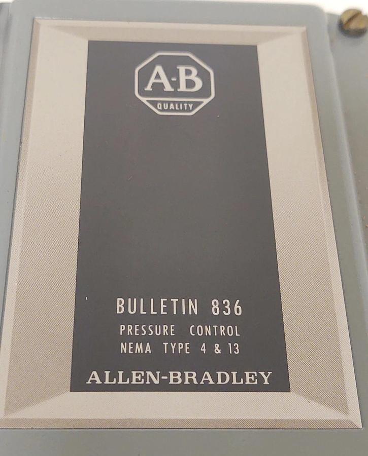 🔥 NEW ALLEN BRADLEY 836-C2J PRESSURE CONTROL 30" HG Vacuum 10 PSI