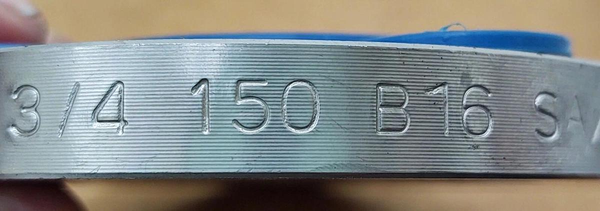 KOF 4 Bolt Blind Flange Raised Face F316/316L HO162 316 Stainless 1/2" 150lb