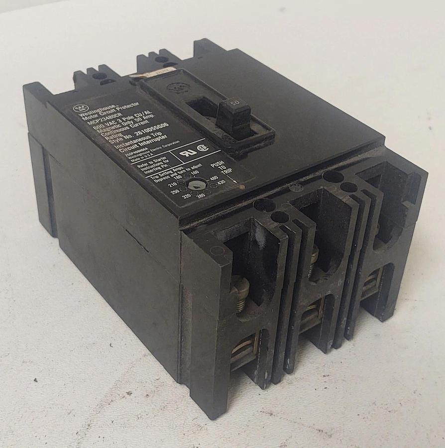 Used 🔥 Westinghouse MCP2348DCR 50A Circuit Breaker Motor Circuit