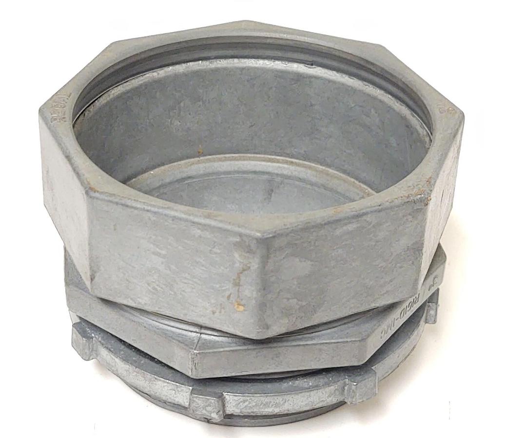Regal 608 Zinc 3" EMT Conduit Compression Fitting Threaded Connector