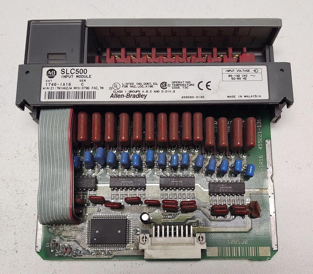 Used Allen Bradley 1746-IA16 1746-IA16 Ser C SLC 500 115VAC Input Module 16 Pt