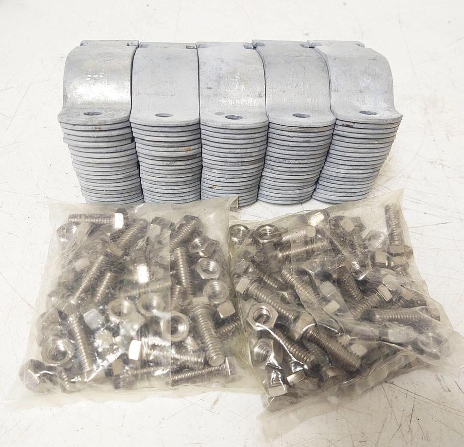 🔥 (50 PCS) 1-1/2" RIGID RGD HDG GALVANIZED CONDUIT CLAMP FITS GRC SCH 40 &80