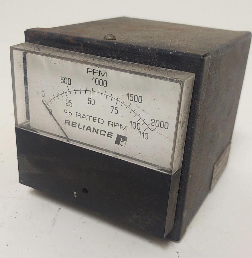 Used 🔥Reliance Electric 9C26D RPM Analog Panel Meter / Tachometer