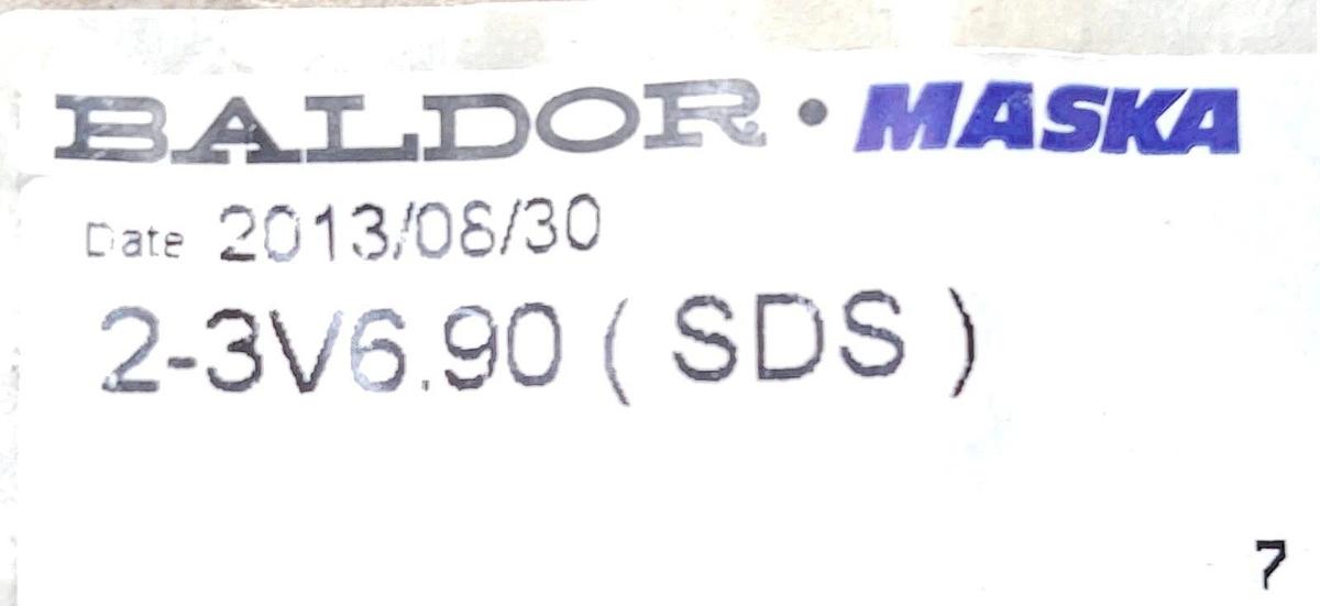 🔥 NEW Baldor 2-3V6.90 SDS Pulley 2 Groove 3V Width Belt uses SDS Bushing