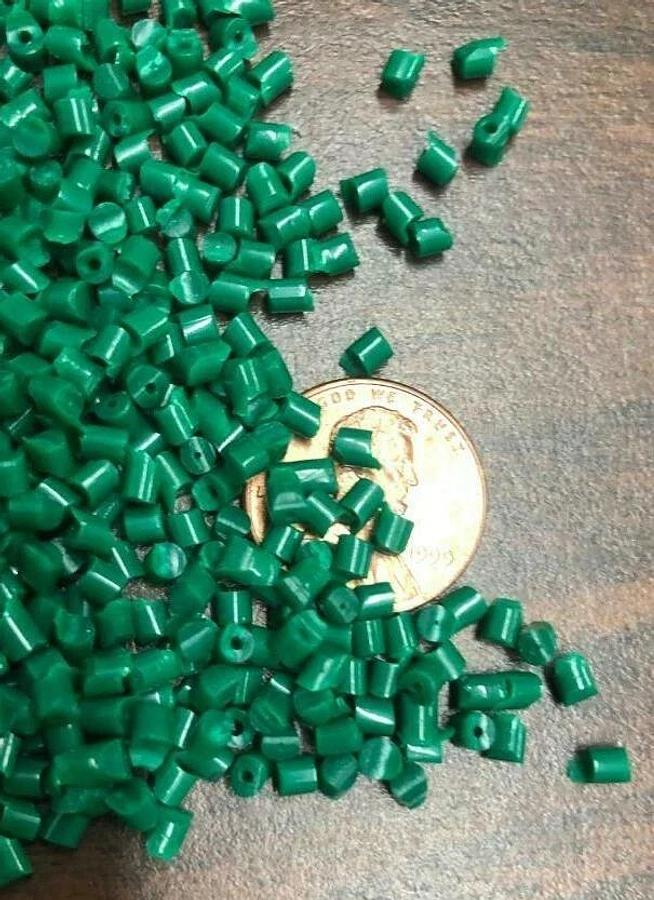 PP Plastic Pellets Polypropylene Resin Material Injection Molding Green 45 Lbs