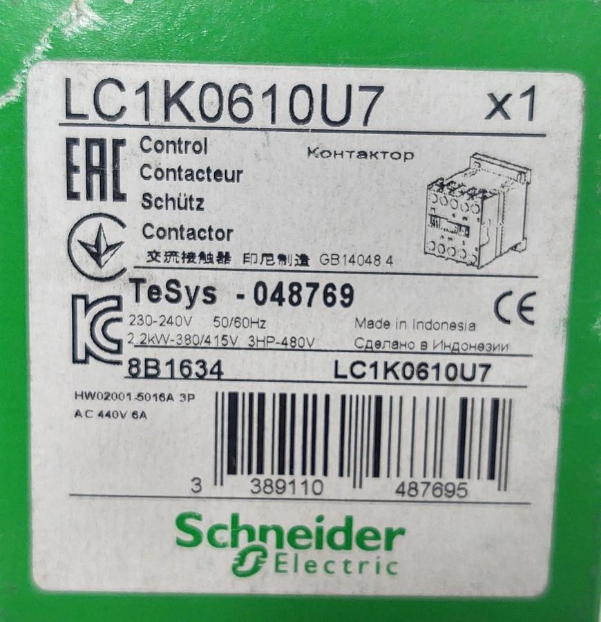 🔥NOS Schneider LC1K0610U7 Contactor