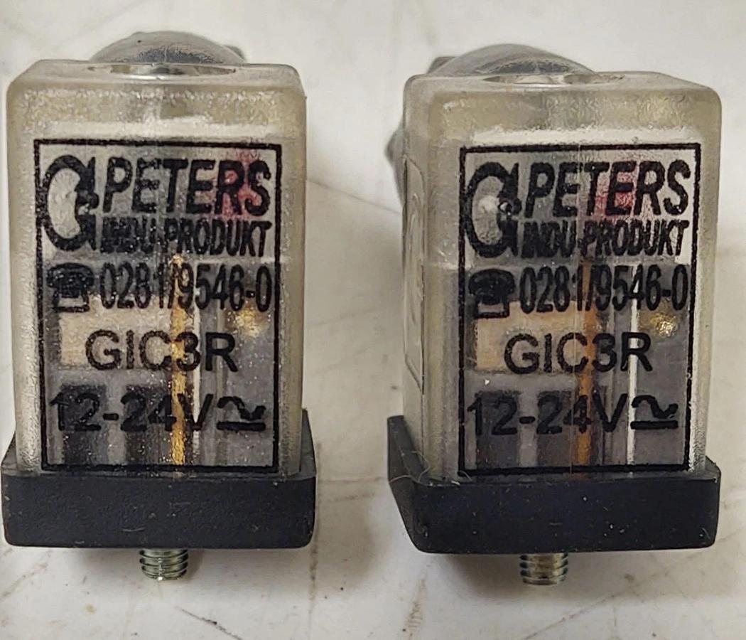 🔥QTY 2 - NEW MAC  PETERS 0281/9546-0 GIBC3R  Valve Solenoid Connectors 12V-24V
