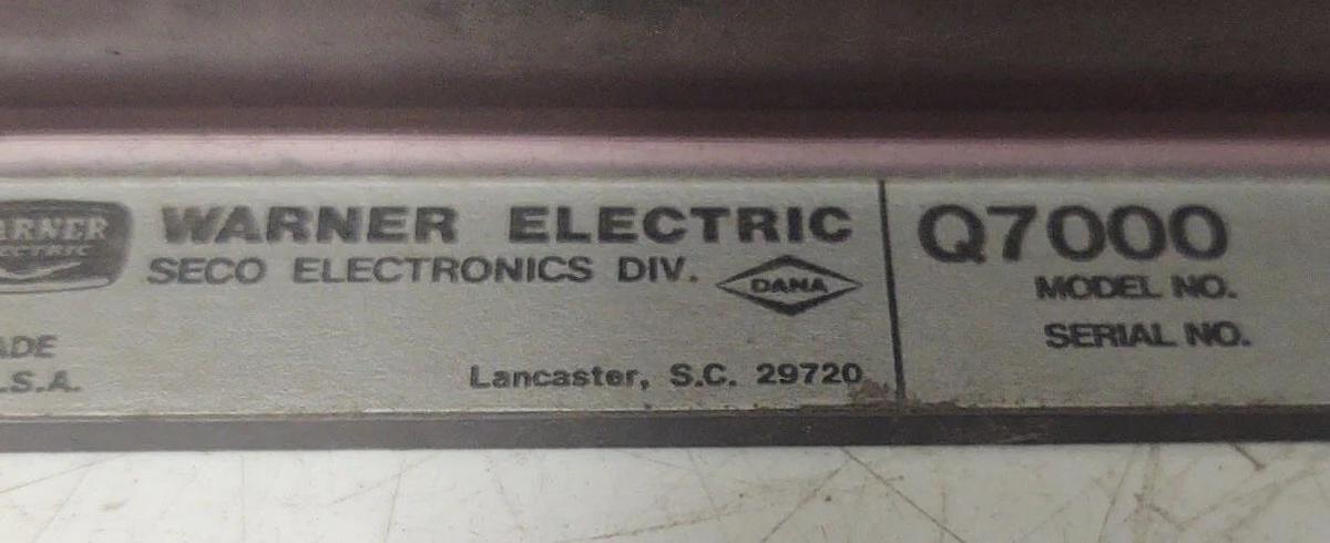 Used 🔥 5 HP Warner Electric Q7000 Model Q7002 DC Drive 25 Amp 180VDC Output