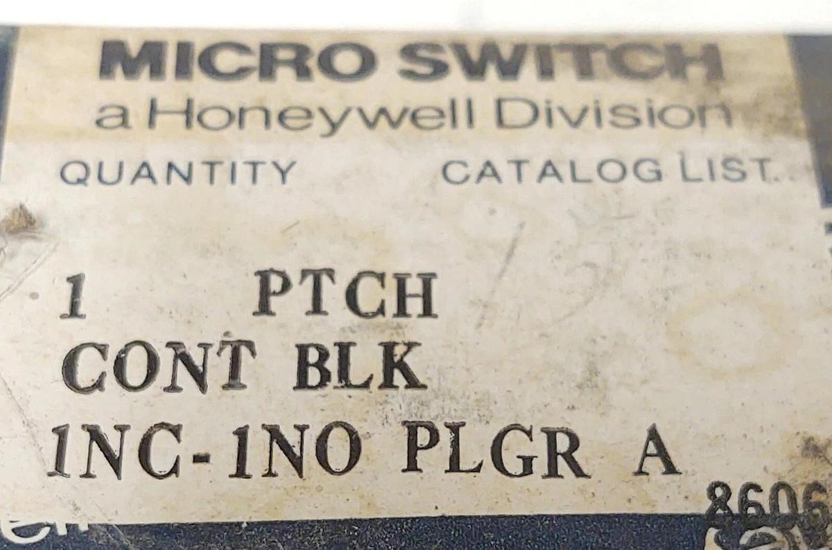 🔥 (NEW LOT 11) Honeywell PTCH Micro Switch Contact Block 1 NO 1 NC