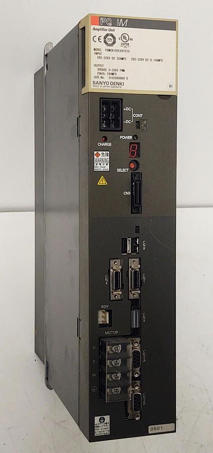 Used 🔥(TESTED) PQM0A100EXXYST0 SANYO DENKI Amplifier Unit 20kHz 24 Amp 0-326 PWM