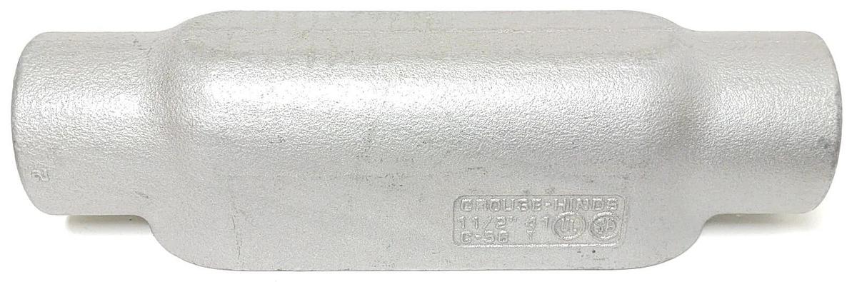 (2 PCS) C58, Crouse-Hinds, Rigid Conduit Outlet Body, Type C, Form 8, 1-1/2"
