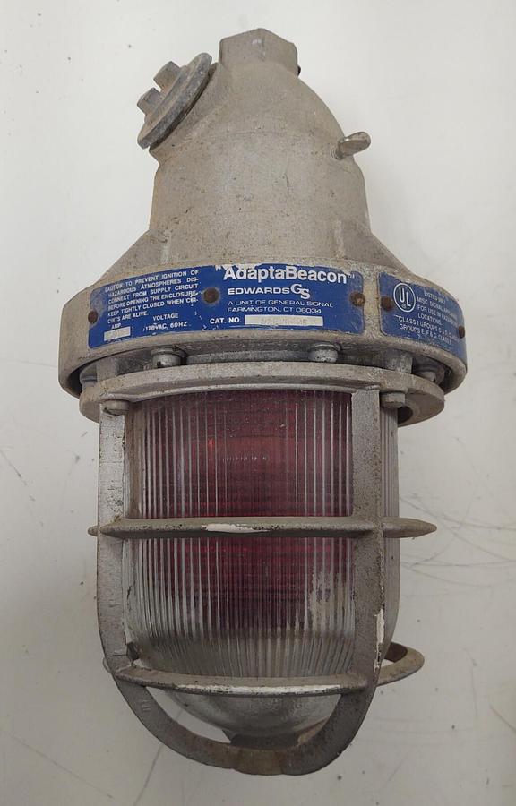 Used 🔥 Edwards Explosion Proof Hazardous Location Warning Light 98L7 92EXR-N5