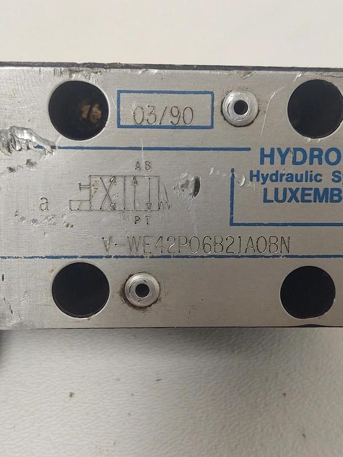 🔥NOS HYDROLUX Hydraulic Valve V-WE42P06321A0BN  24V Coil