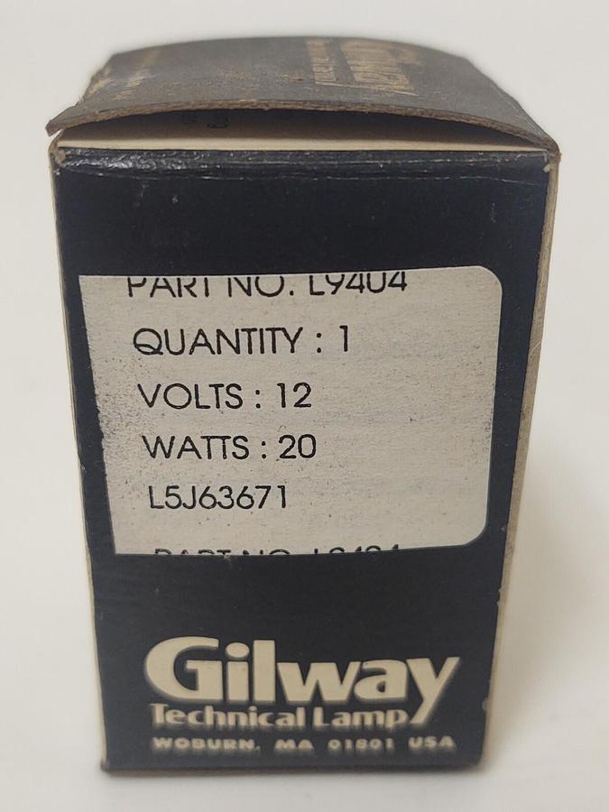 🔥ILT(Gilway) L9404 L9404B 12V20W Biochemical analyzer lamp for MD-4000 L5J63671