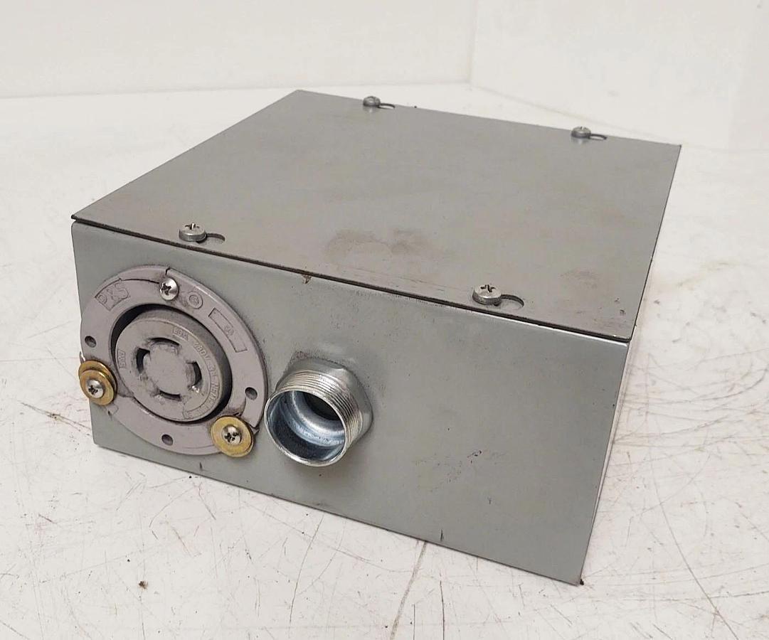 Used 🔥8x8x4 Enclosure Pass Seymour Single Flush Receptacle 30A 480V NEMA L16-30R