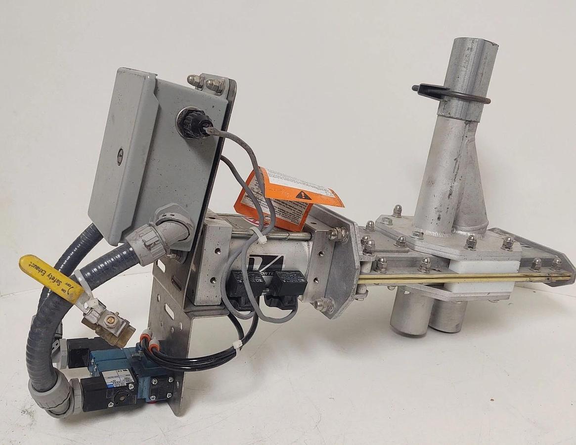 Used đŸ”¥SALINA VORTEX DR2-2AL-SL-MG-PET DIVERTER SLIDE GATE VALVE PNUMATIC CYLINDER 2"
