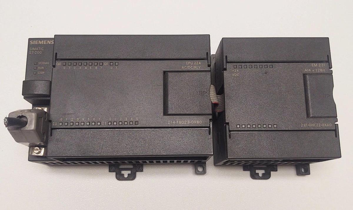 Used Siemens 6ES7 214-1BD20-0XB0 Simatic S7-200 CPU 224 6ES72141BD200XB0 Analog