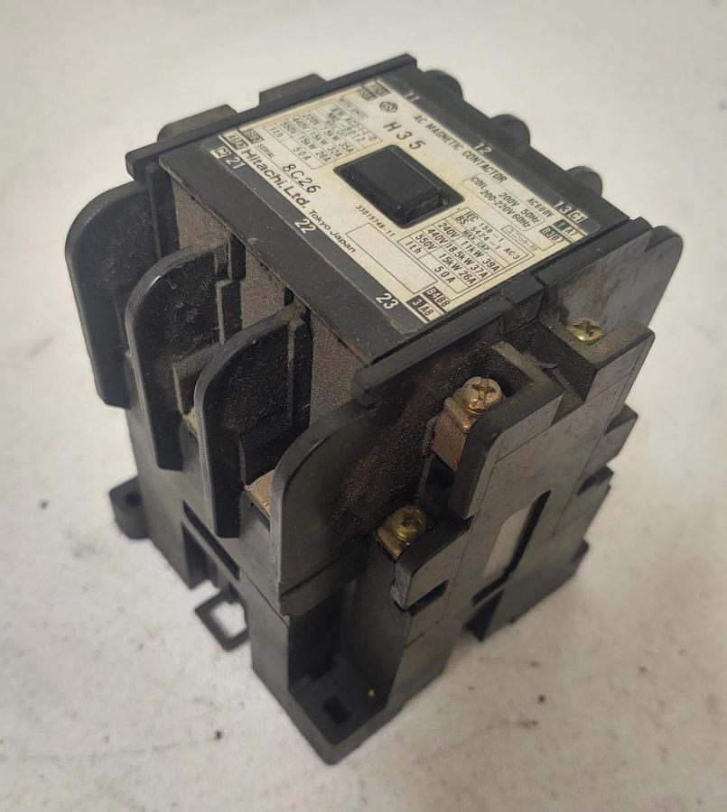 Used 🔥 Hitachi H35 AC Magnetic Contactor 200-220V Coil